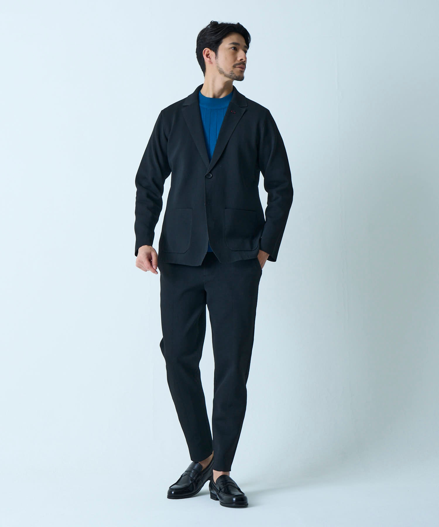 ブルー model:177㎝ 着用サイズ:L