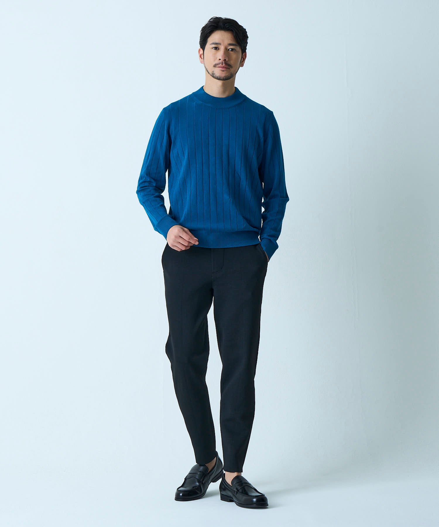 ブルー model:177㎝ 着用サイズ:L