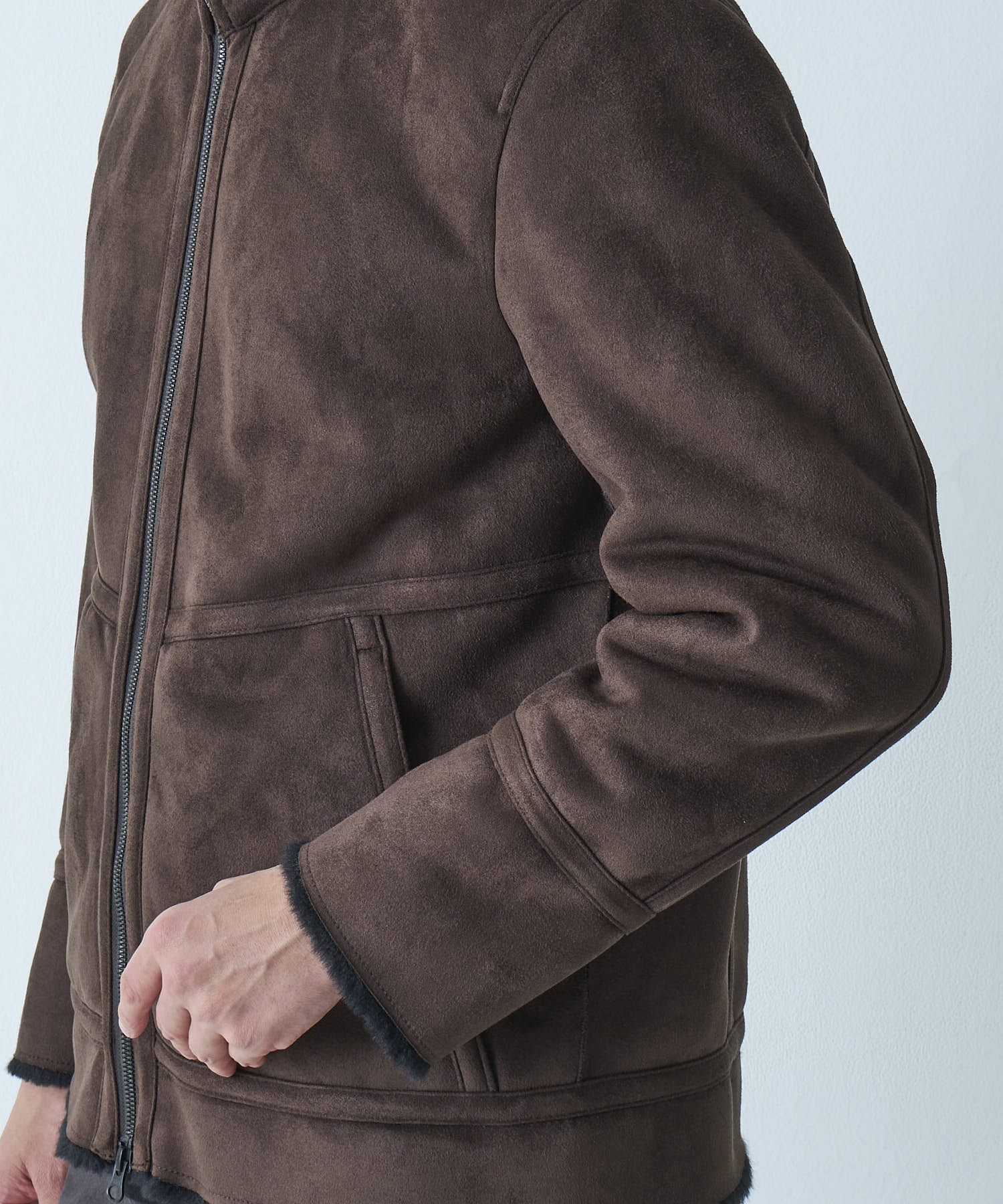 フェイクムートンブルゾン