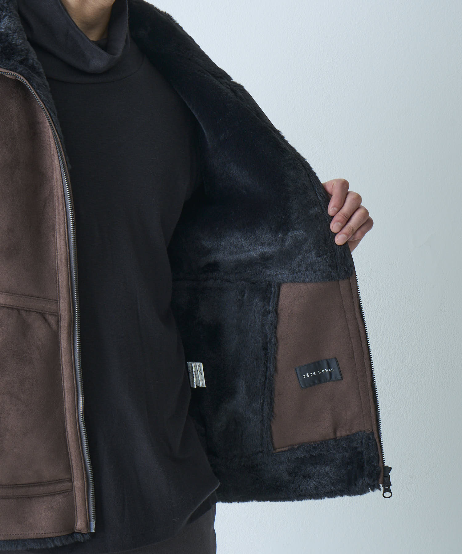 フェイクムートンブルゾン