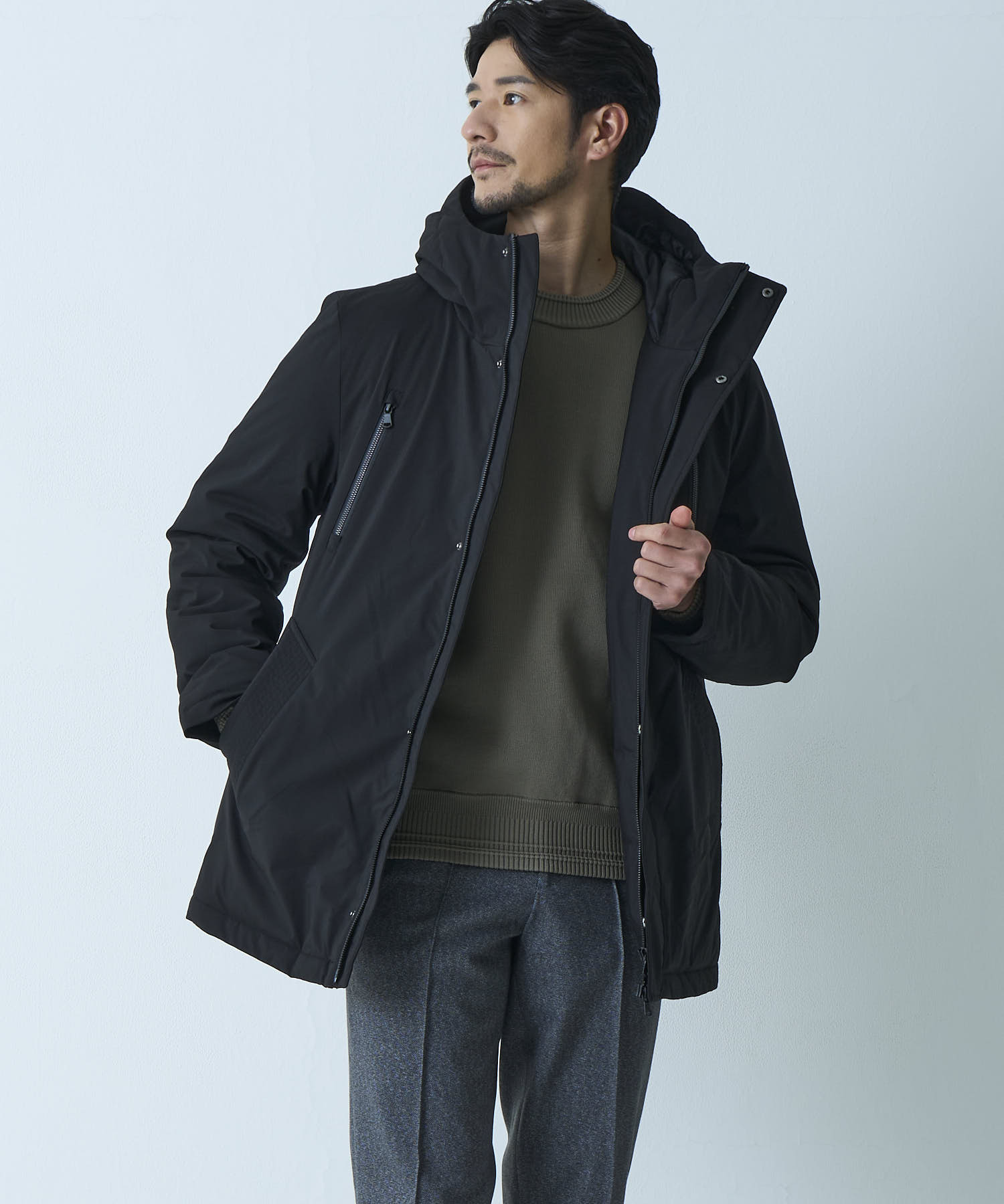 ブラック model:177㎝ 着用サイズ:L