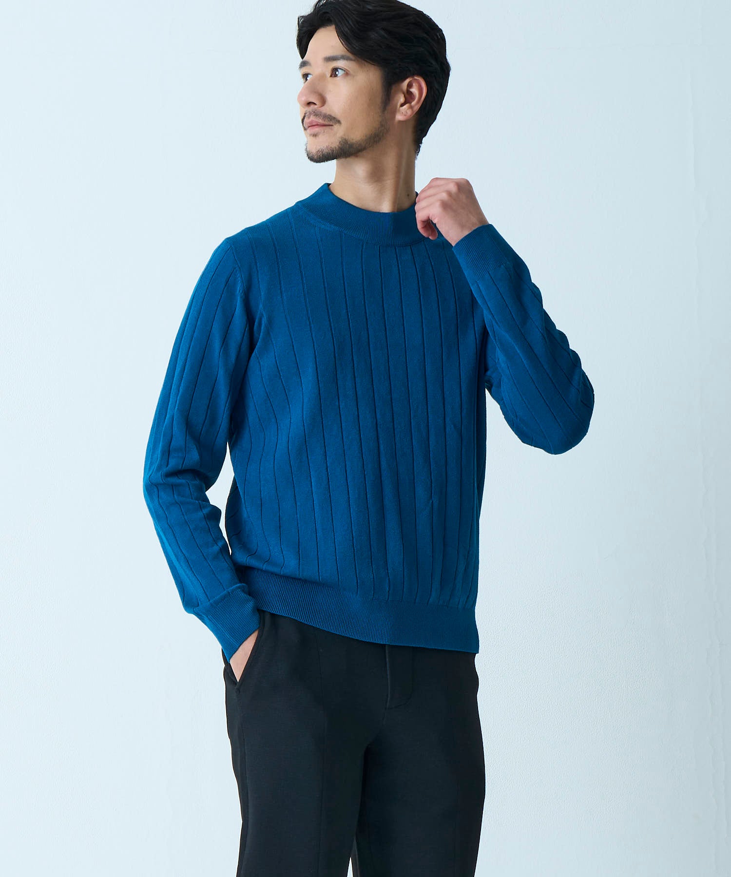 ブルー model:177㎝ 着用サイズ:L