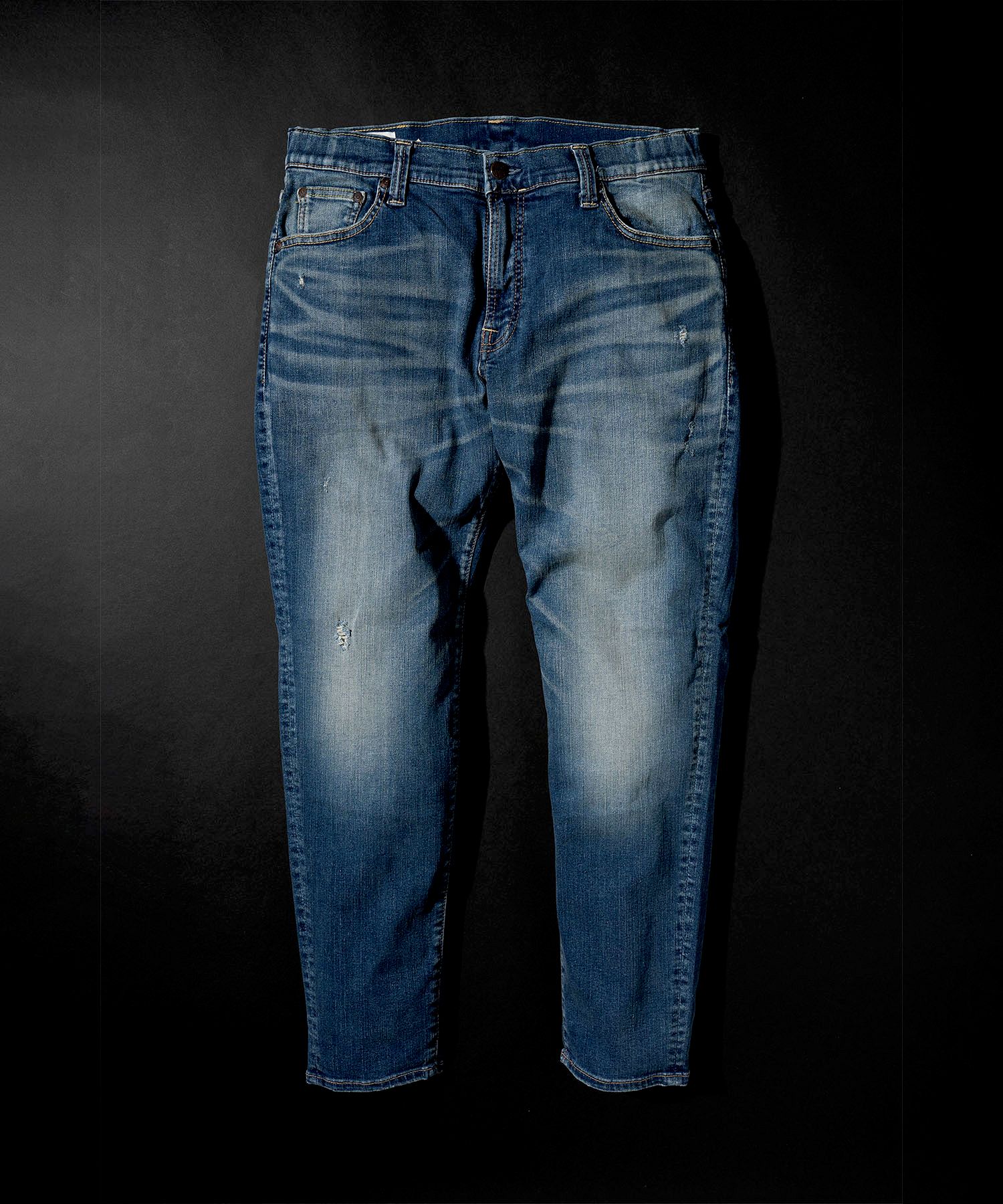 【BIG JOHN】 M3 ジムフリー キャロットレッグ ジーンズ(ネイビーブルー)