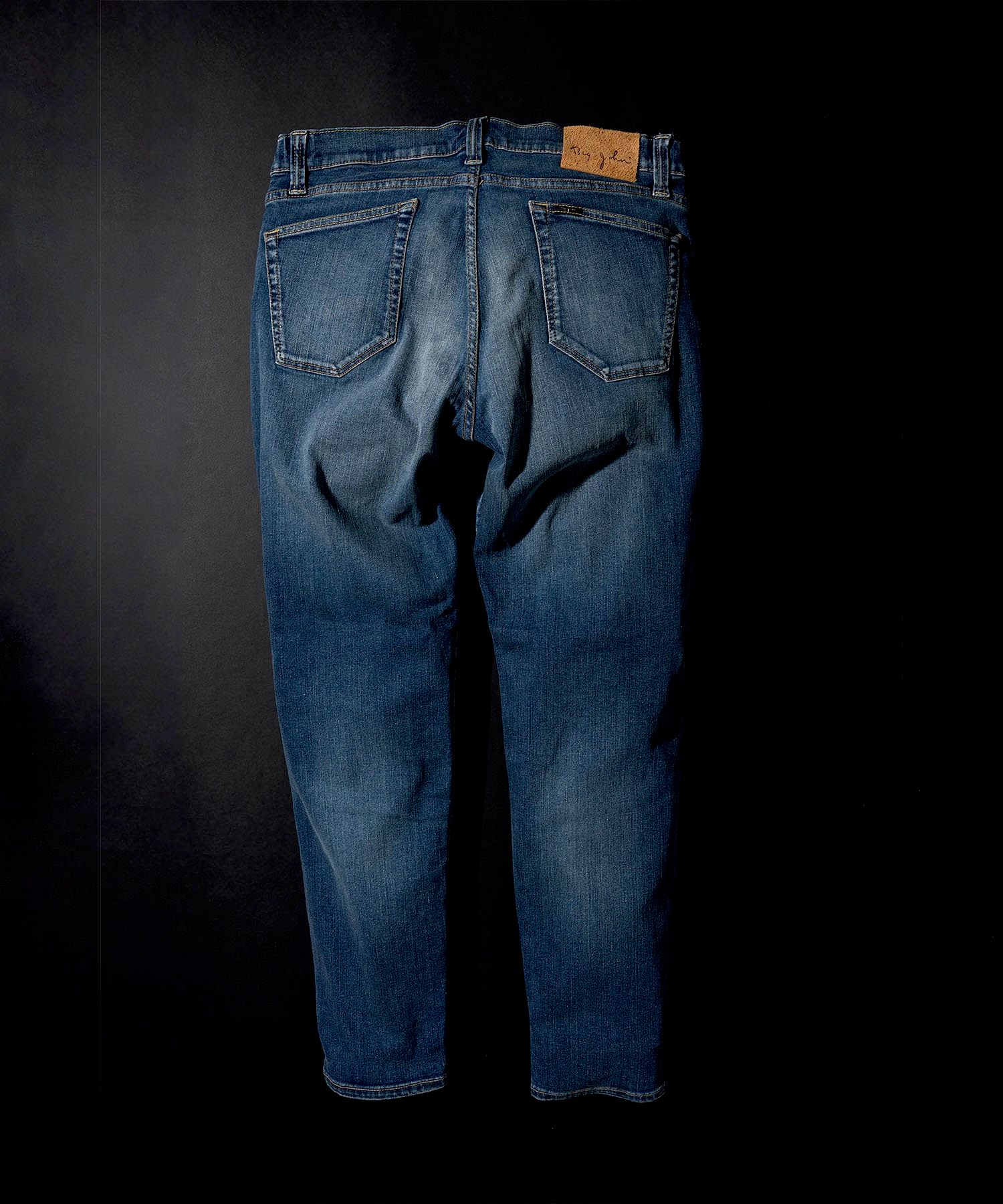 【BIG JOHN】 M3 ジムフリー キャロットレッグ ジーンズ(ネイビーブルー)