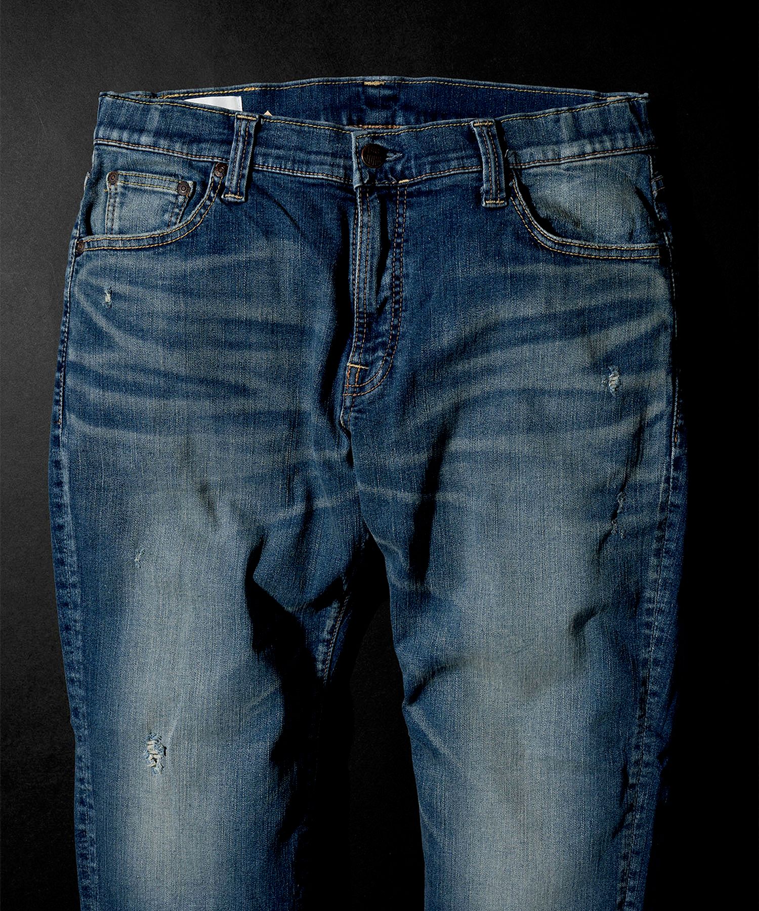 【BIG JOHN】 M3 ジムフリー キャロットレッグ ジーンズ(ネイビーブルー)