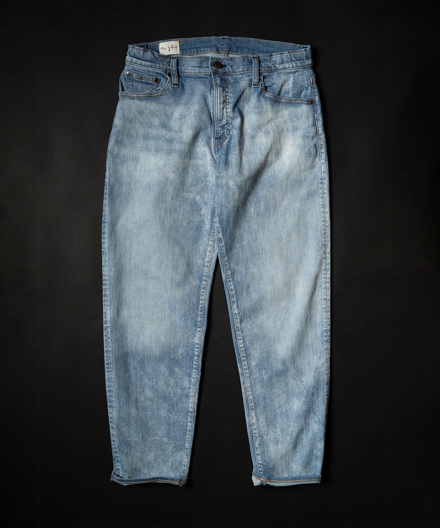 【BIG JOHN】 スロウレッグ ケミカル ジーンズ