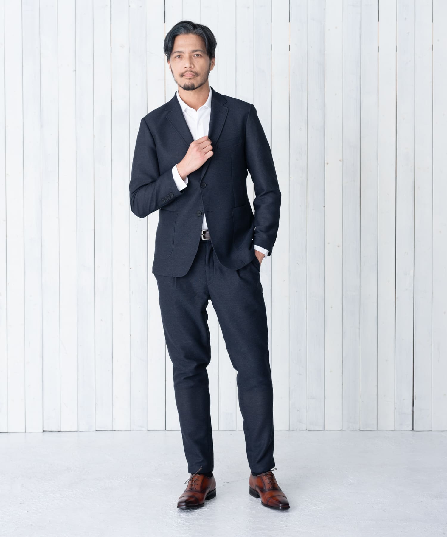 【WEB・一部店舗限定】ウールカラミセットアップスーツ