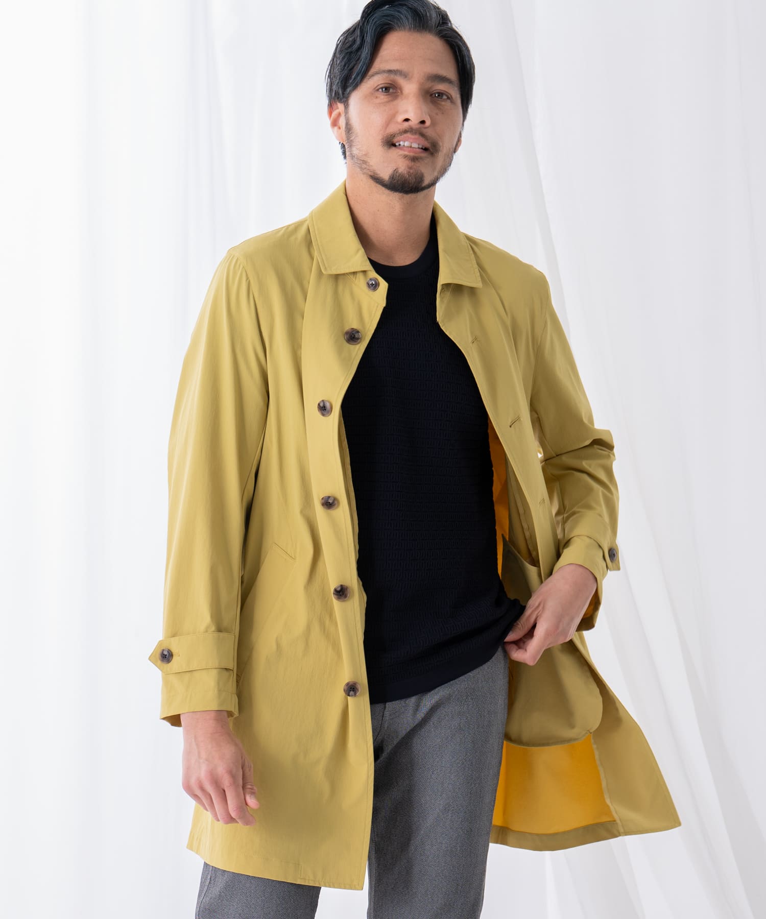 イエロー model:186㎝ 着用サイズ:L