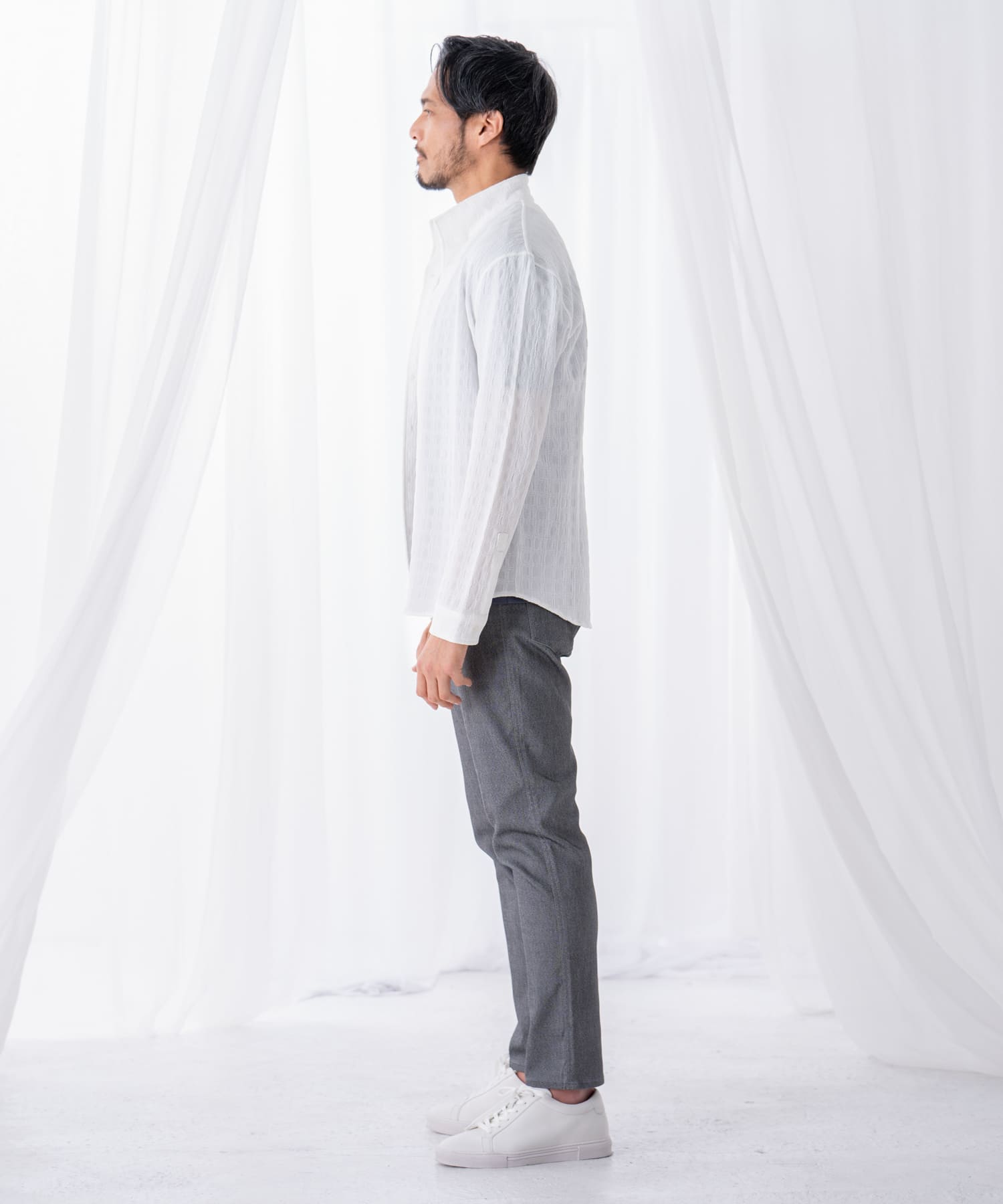 ホワイト model:186㎝ 着用サイズ:L
