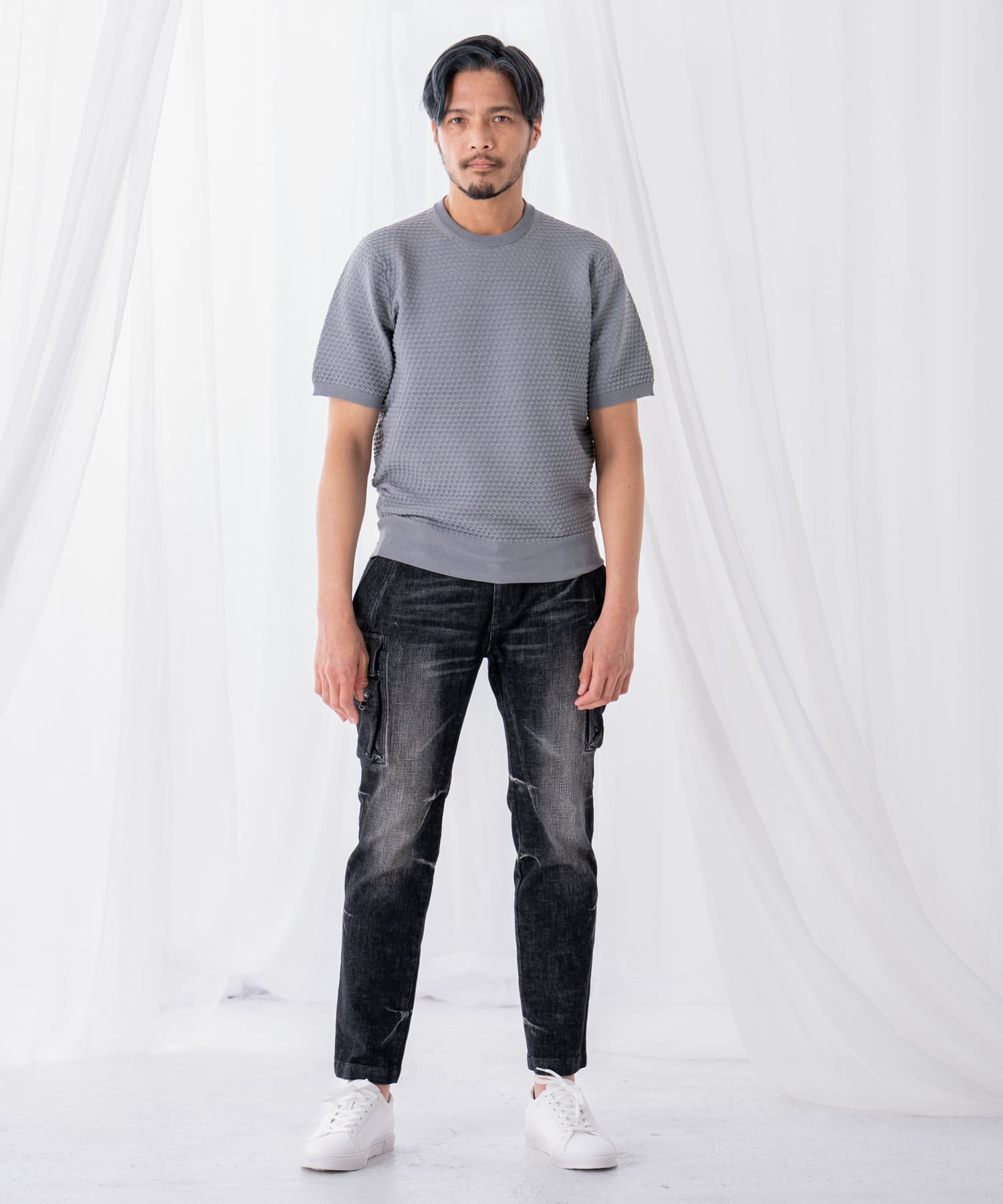 ブラック model:186㎝ 着用サイズ:L