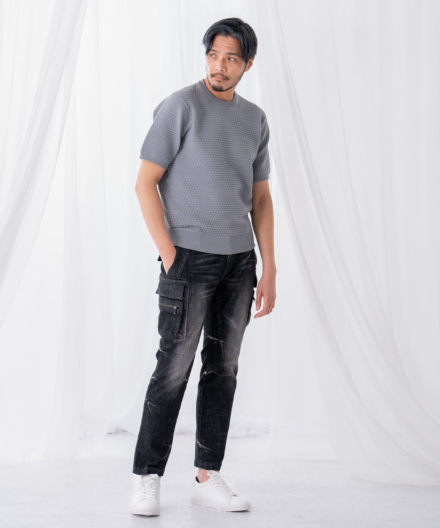 グレー model:186㎝ 着用サイズ:L