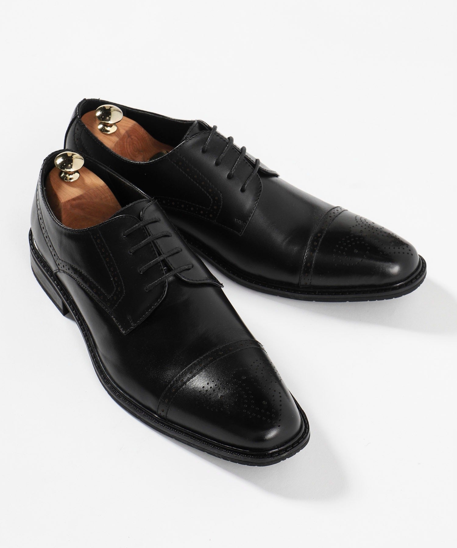 希少 フェラガモ ドレスシューズ ウィングチップ レザー ブラウン 27cm  