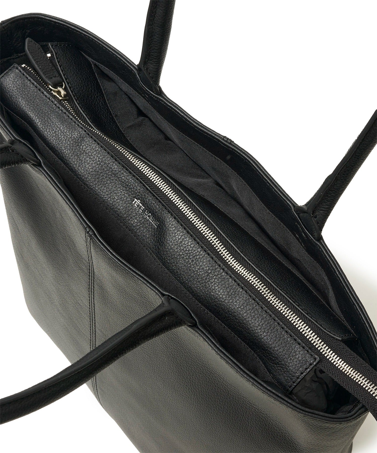 両アオリポケットA4レザートートバッグ