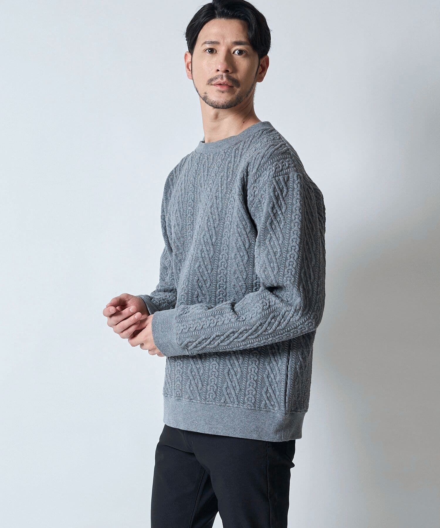 グレー model:177cm 着用サイズ:L