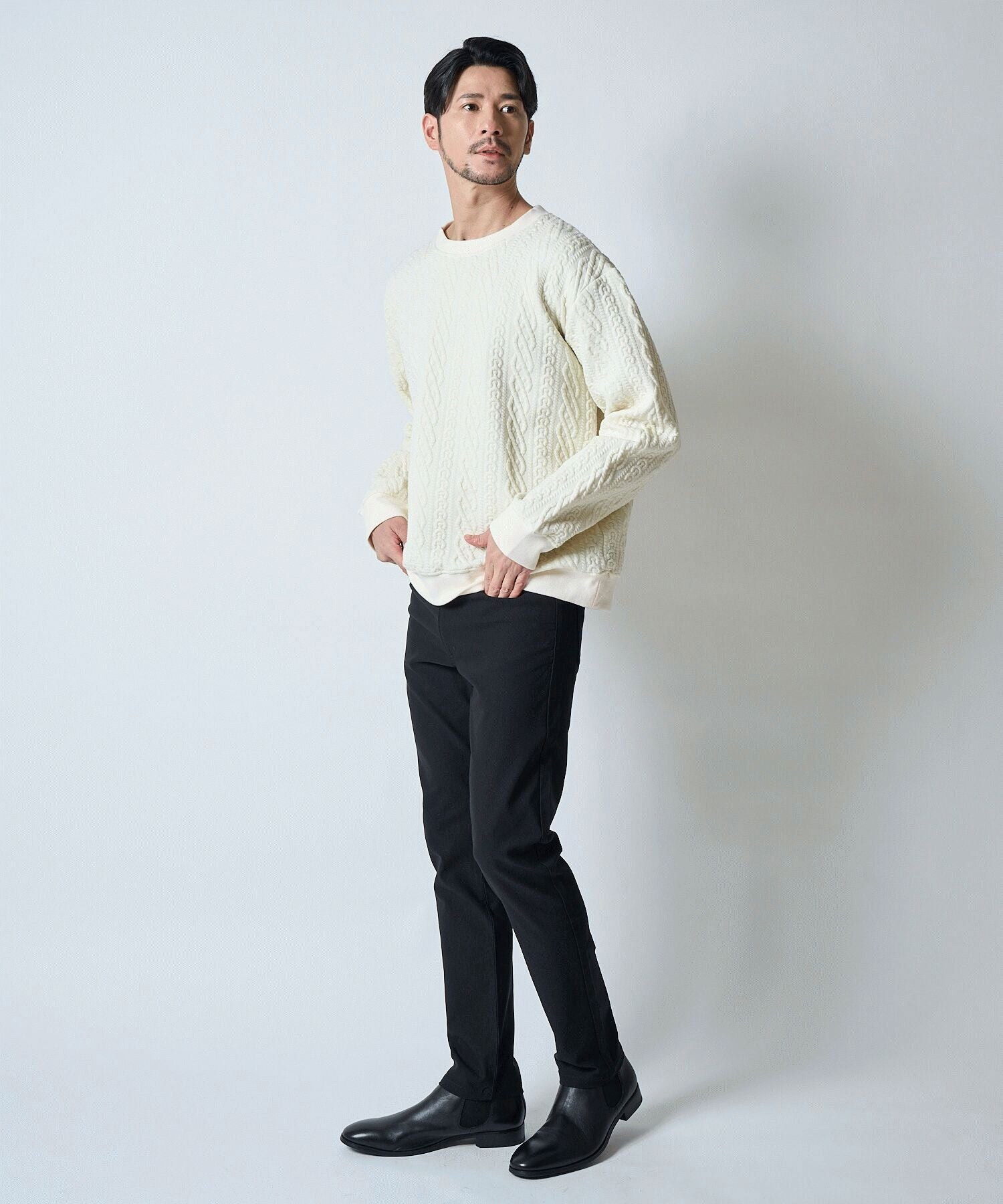 ホワイト model:177cm 着用サイズ:L