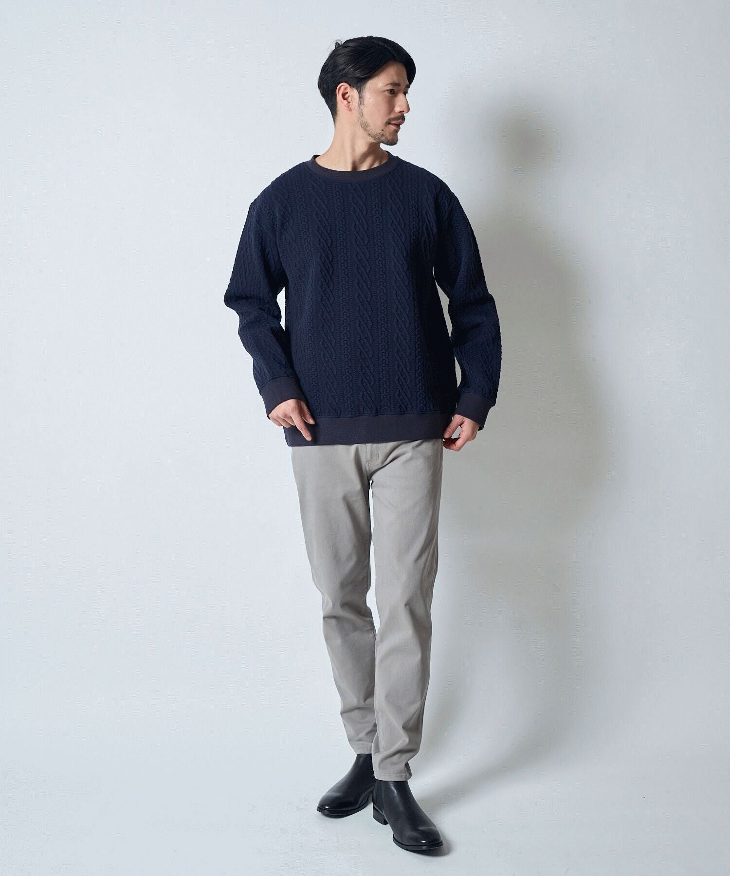 ネイビー model:177cm 着用サイズ:L