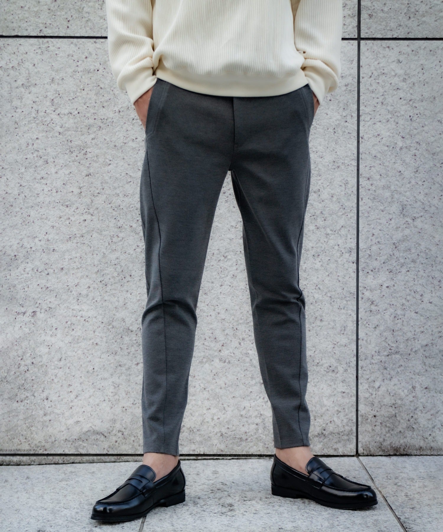 チャコールグレー model:184cm 着用サイズ:M