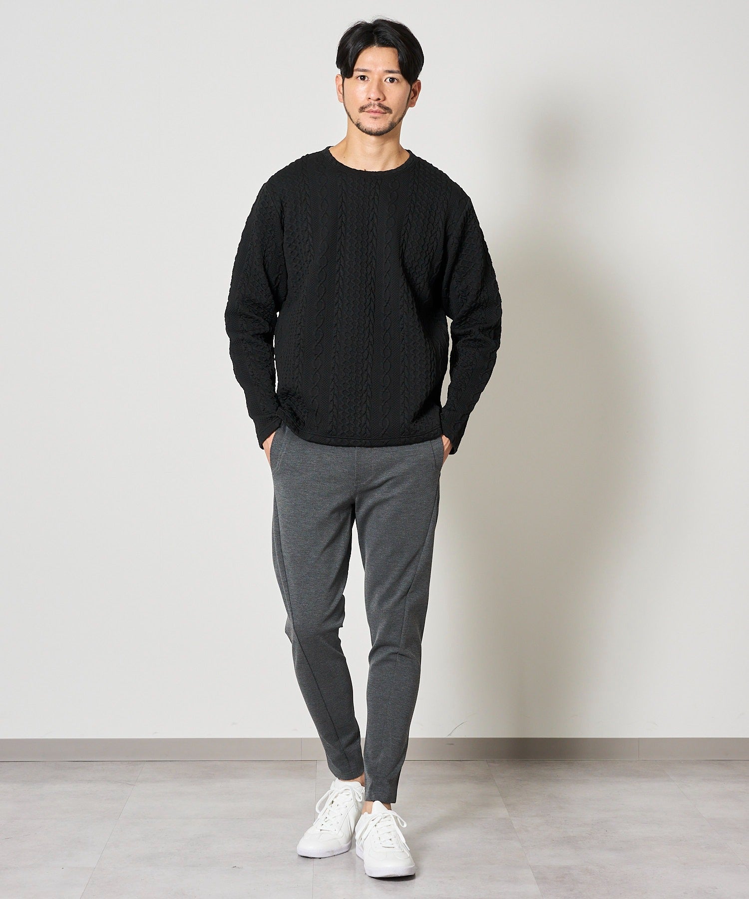 チャコールグレー model:177cm 着用サイズ:M