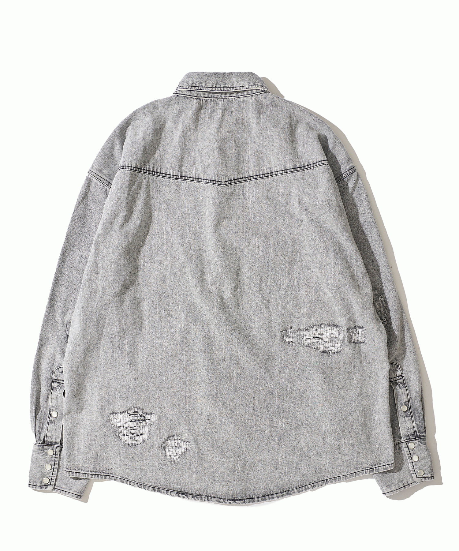 ダメージリペアデニムシャツ