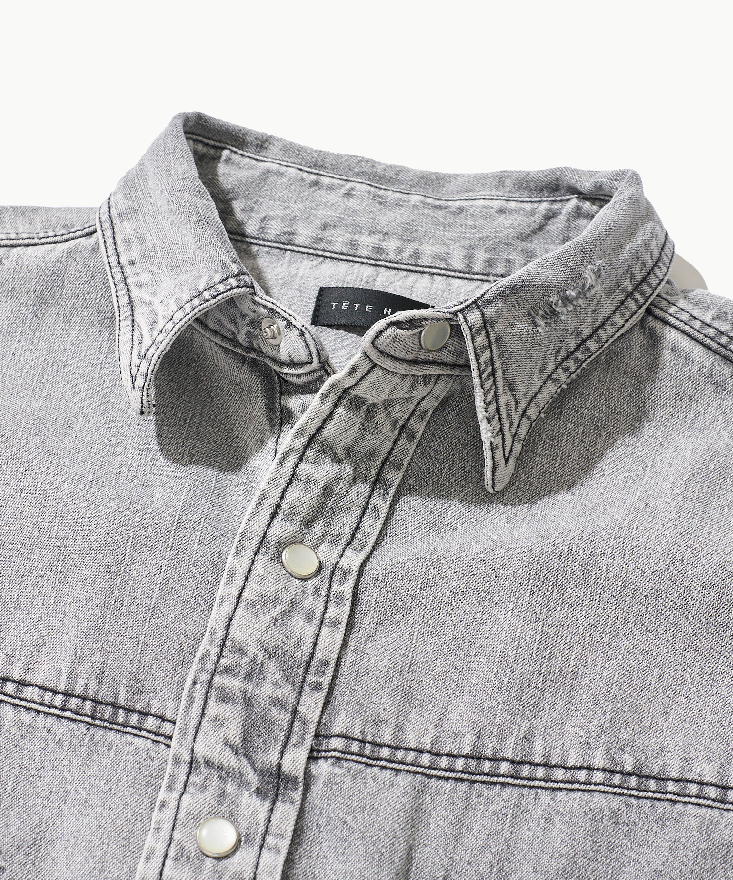 ダメージリペアデニムシャツ