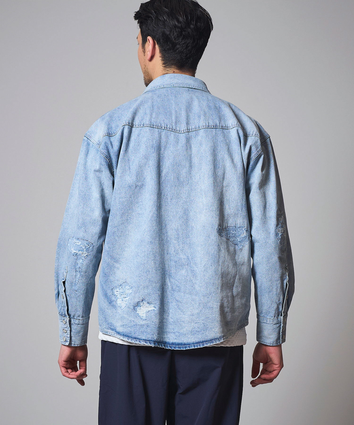 ブルー model:177㎝ 着用サイズ:L