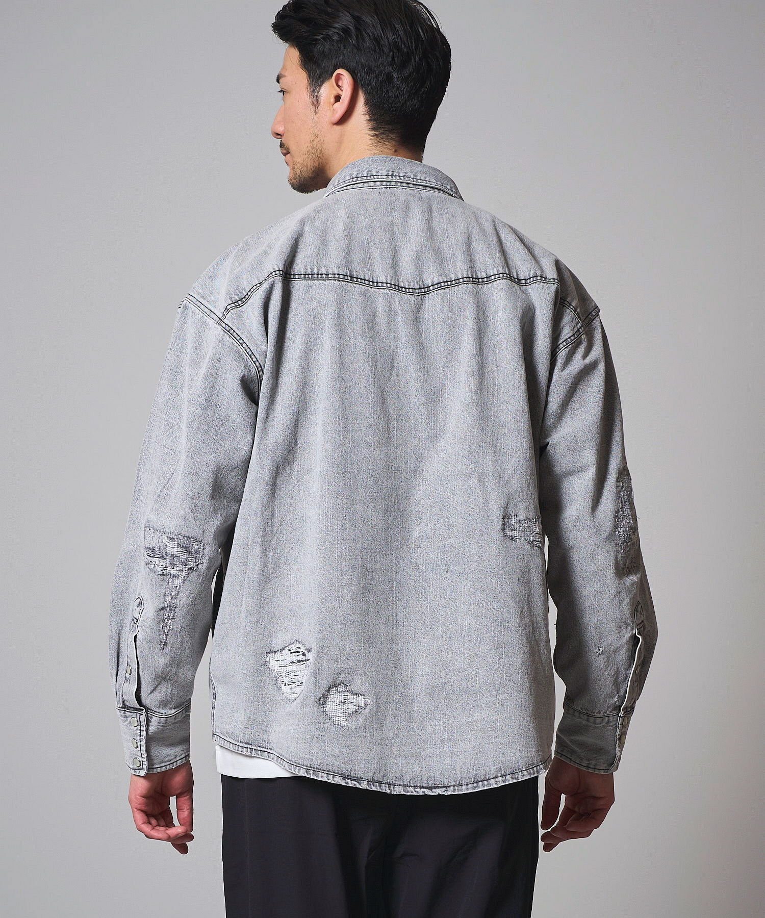 グレー model:177㎝ 着用サイズ:L