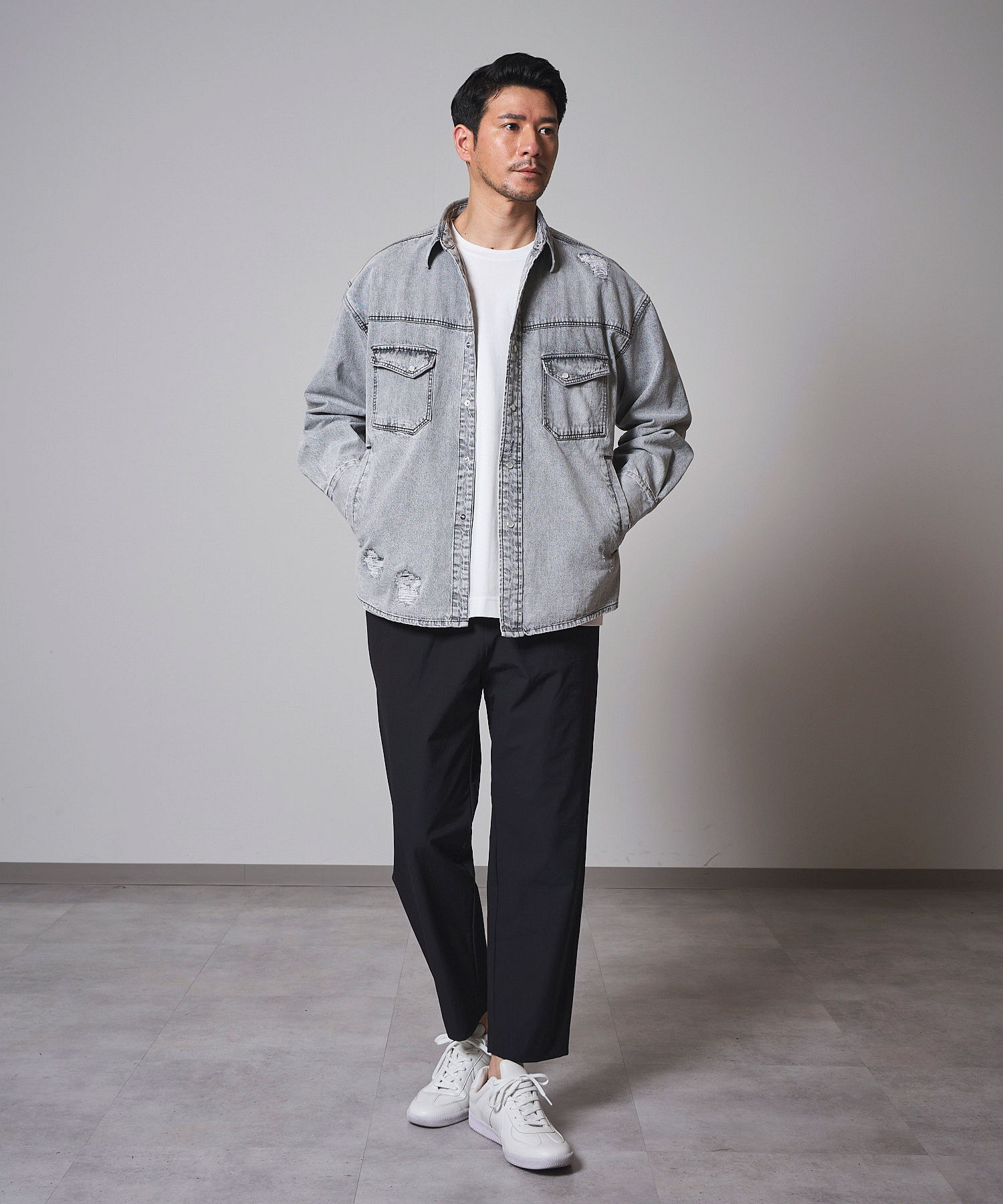 グレー model:177㎝ 着用サイズ:L