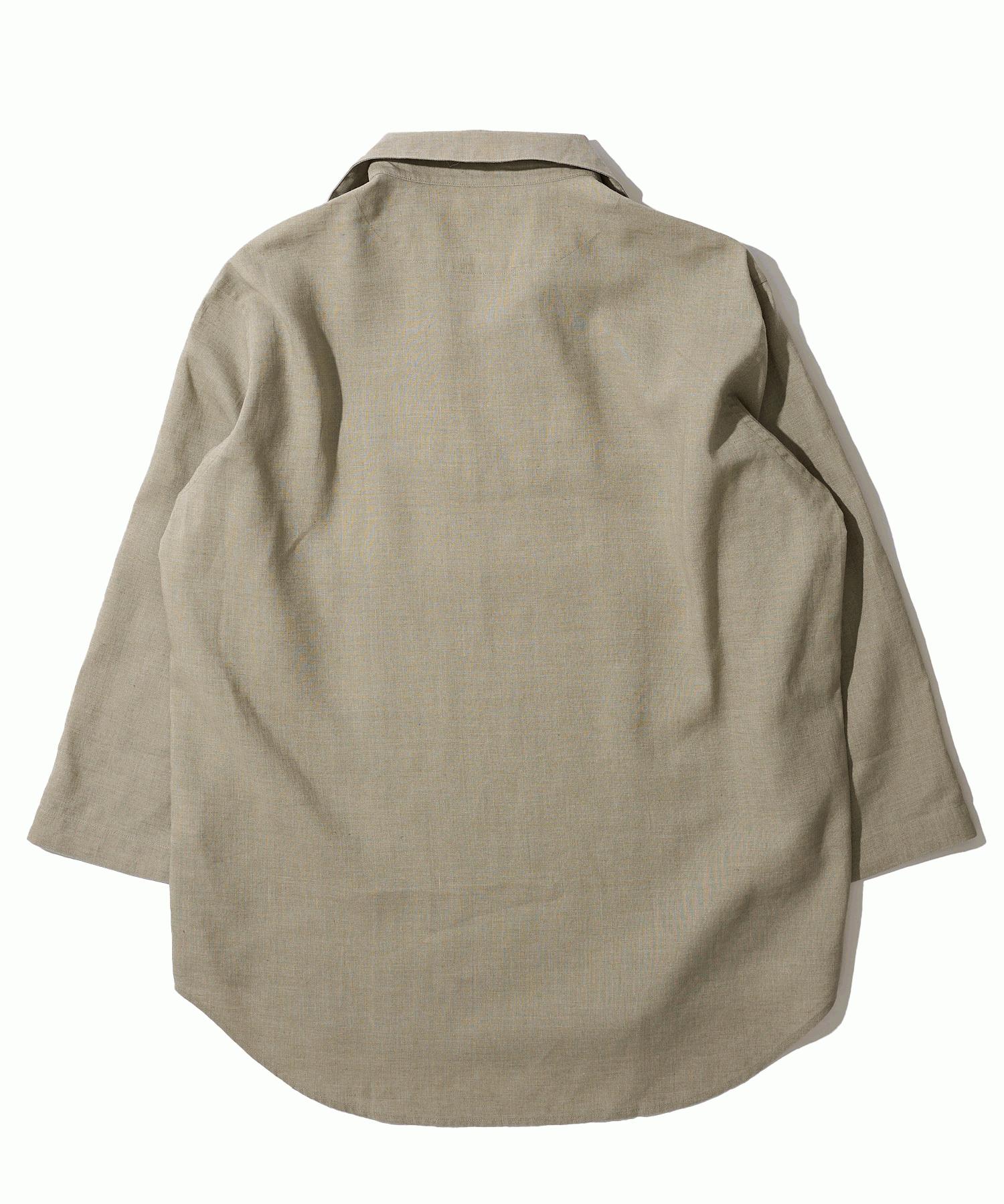 ハードマンリネン / Herdmans Linen 7分袖カプリシャツ / スキッパーシャツ