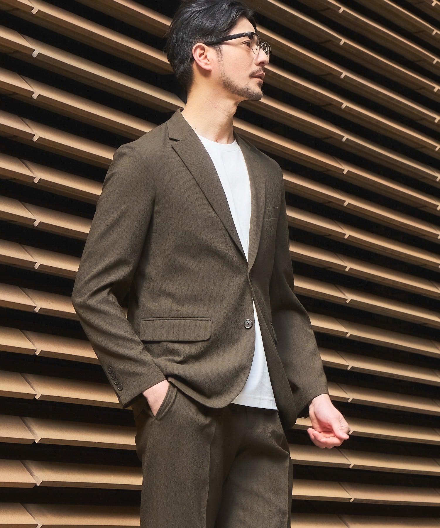 カーキ model:177cm 着用サイズ:M