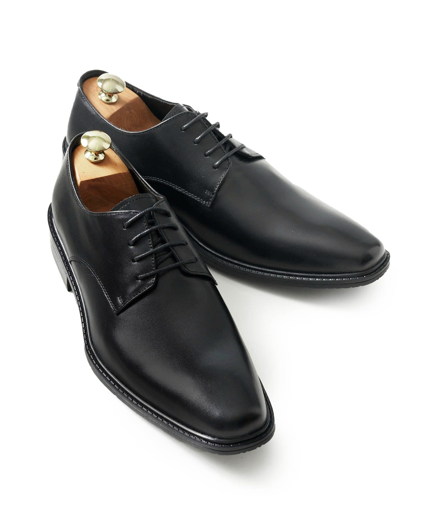 カウレザー プレーントゥ ドレスシューズ