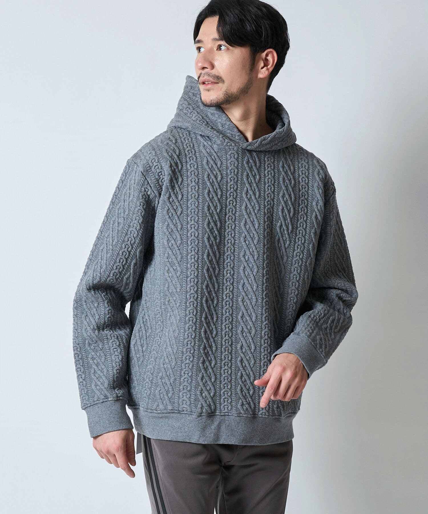 グレー model : 177cm 着用サイズ : L