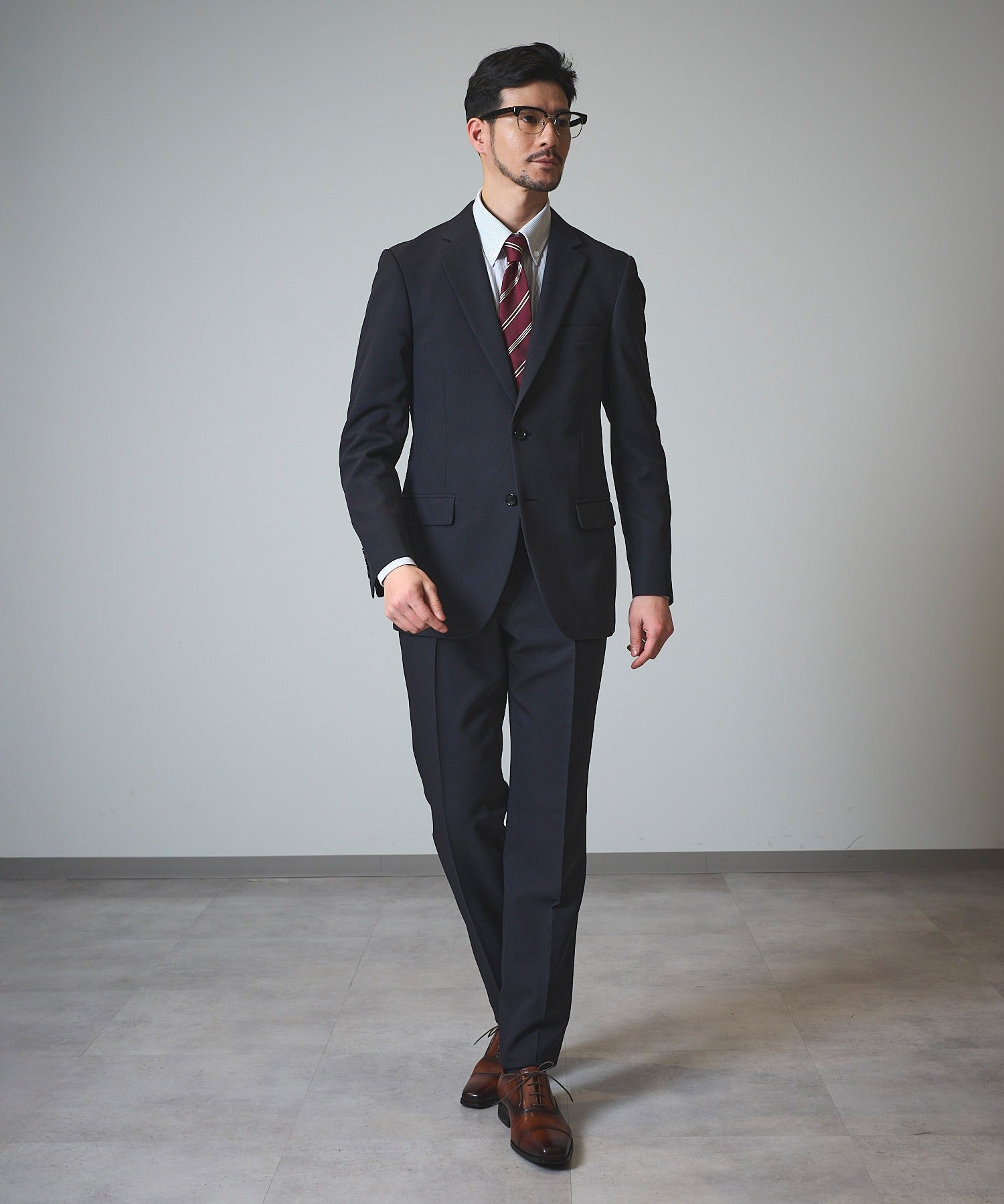 ネイビー系2(小紋柄) model:177cm 着用サイズ:LARGE