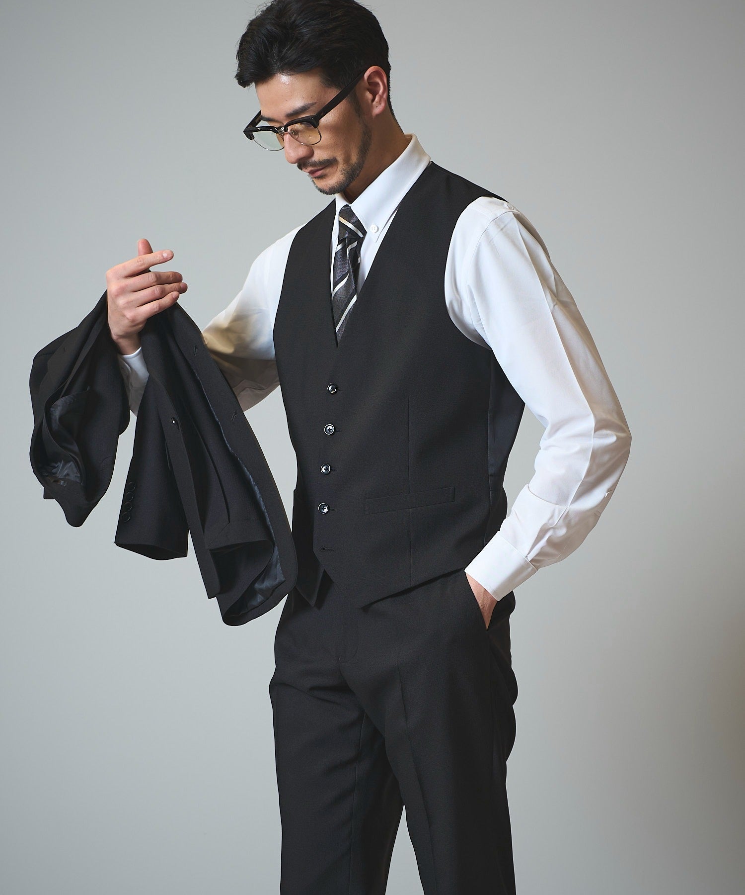 4WAY ストレッチスーツ(3P)