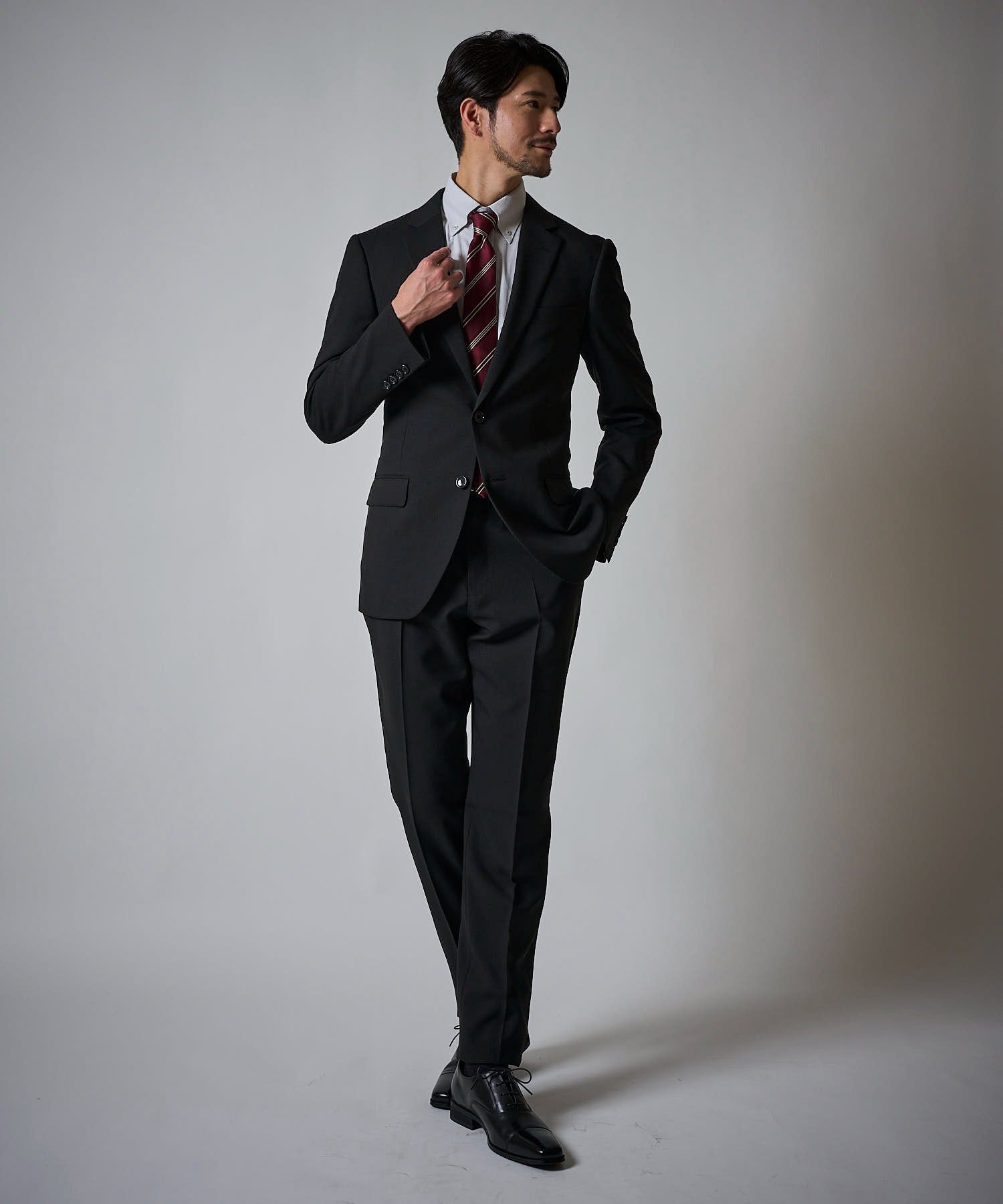 ブラック(シャドーピンチェック) model:177cm 着用サイズ:LARGE