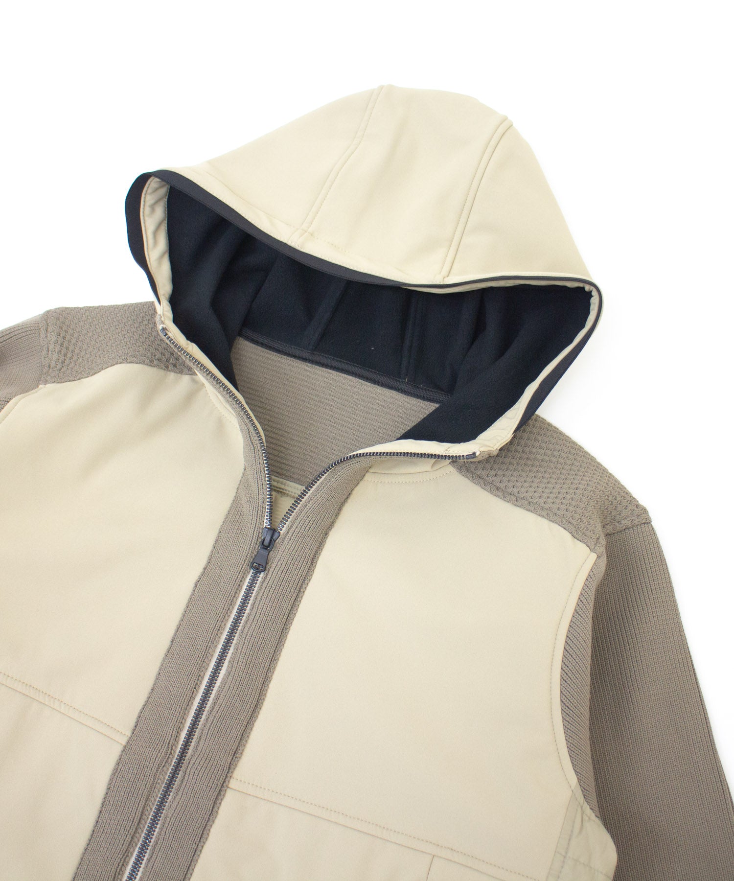 【最終値下げ】ニットコンビダウンフードブルゾン