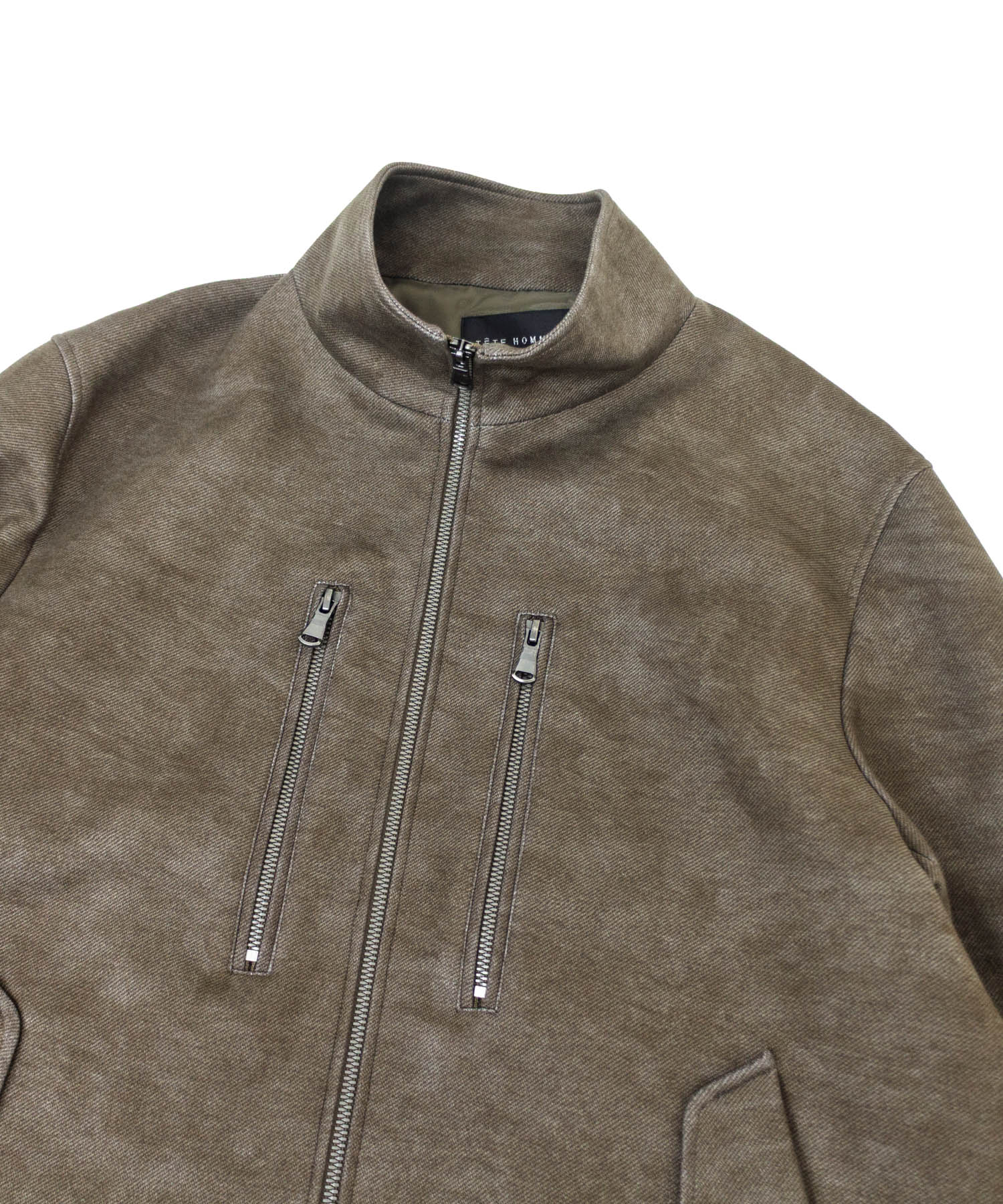 ダウンファブリックスタンドカラーブルゾン