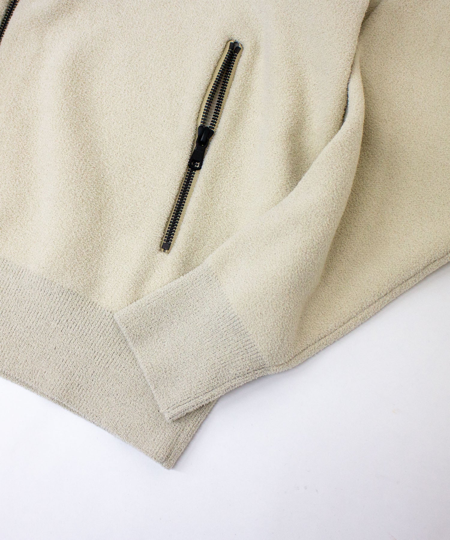 モールニットフードブルゾン