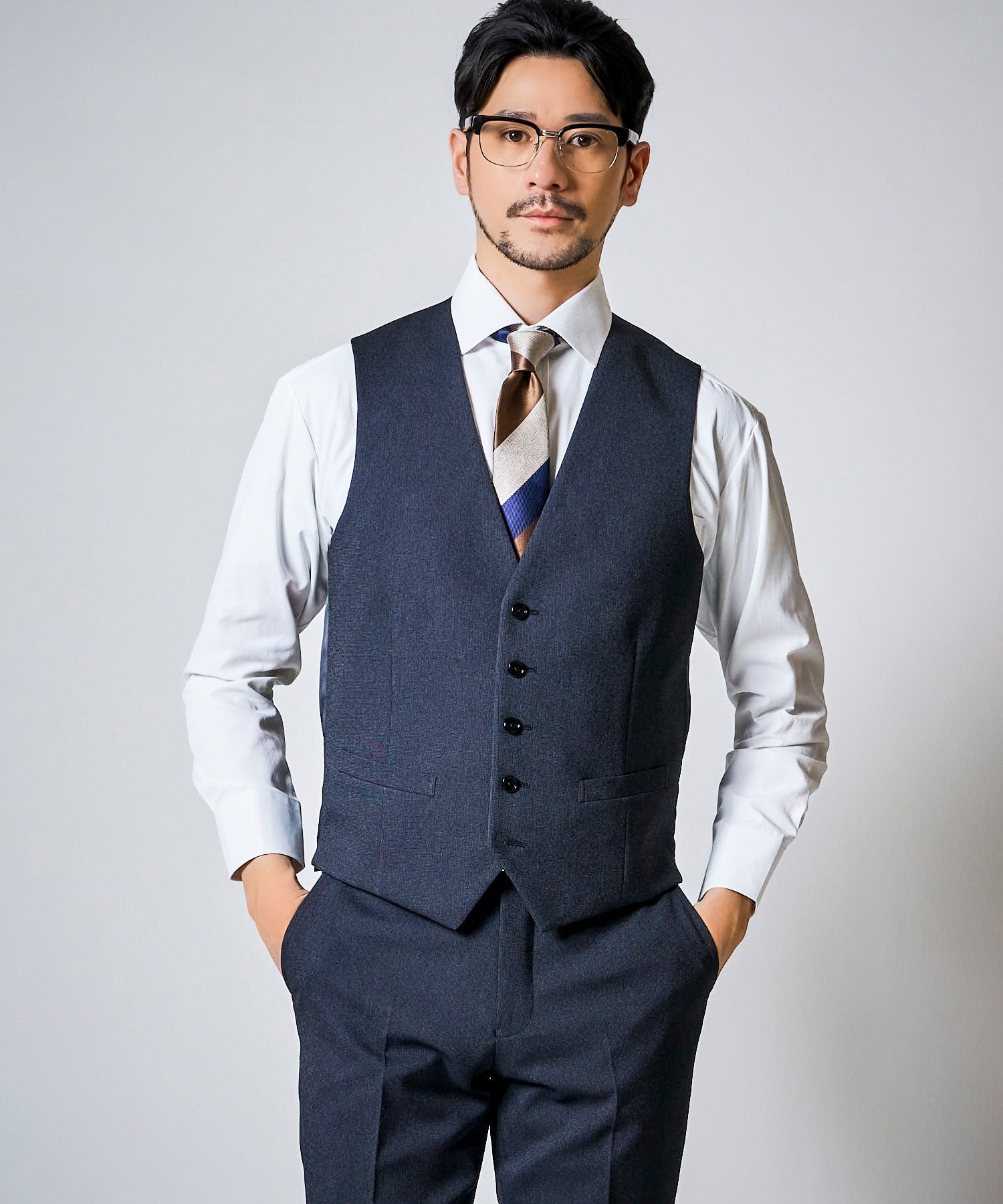 4WAYストレッチスーツ / ウォッシャブルセットアップ 3ピース