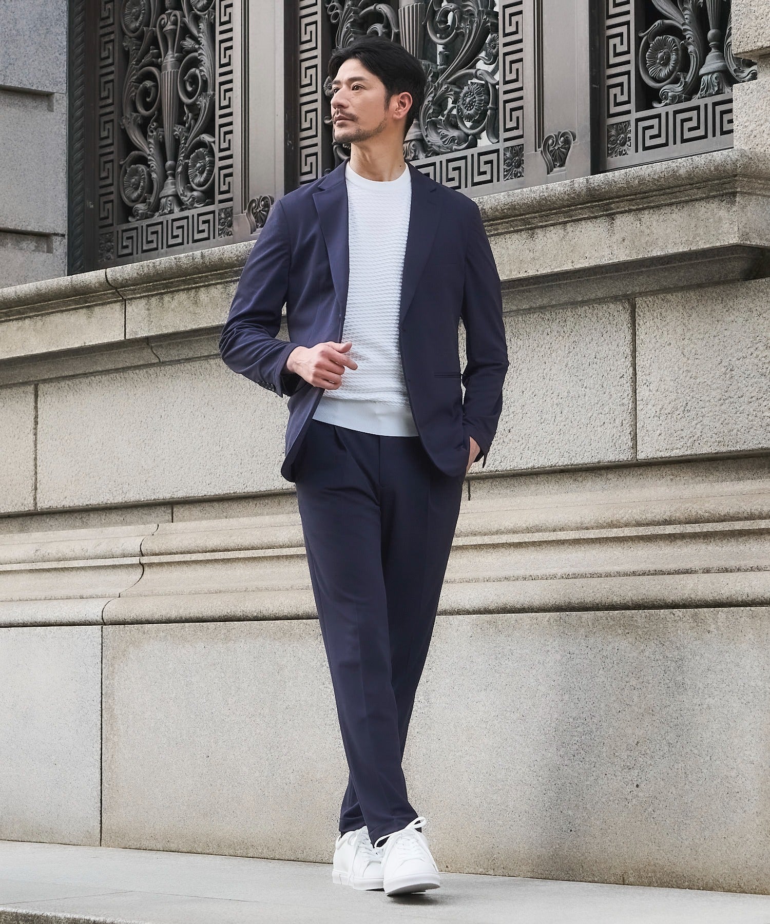 ブルー model:177cm 着用サイズ:M