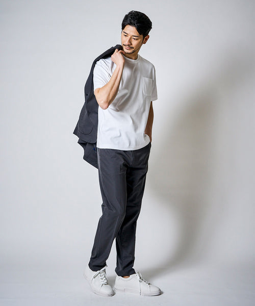 Tシャツ（ホワイト）　model：177cm　着用サイズ：L