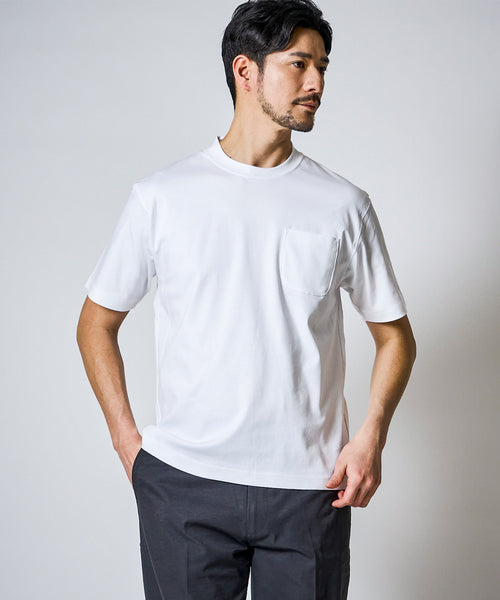 Tシャツ（ホワイト）　model：177cm　着用サイズ：L