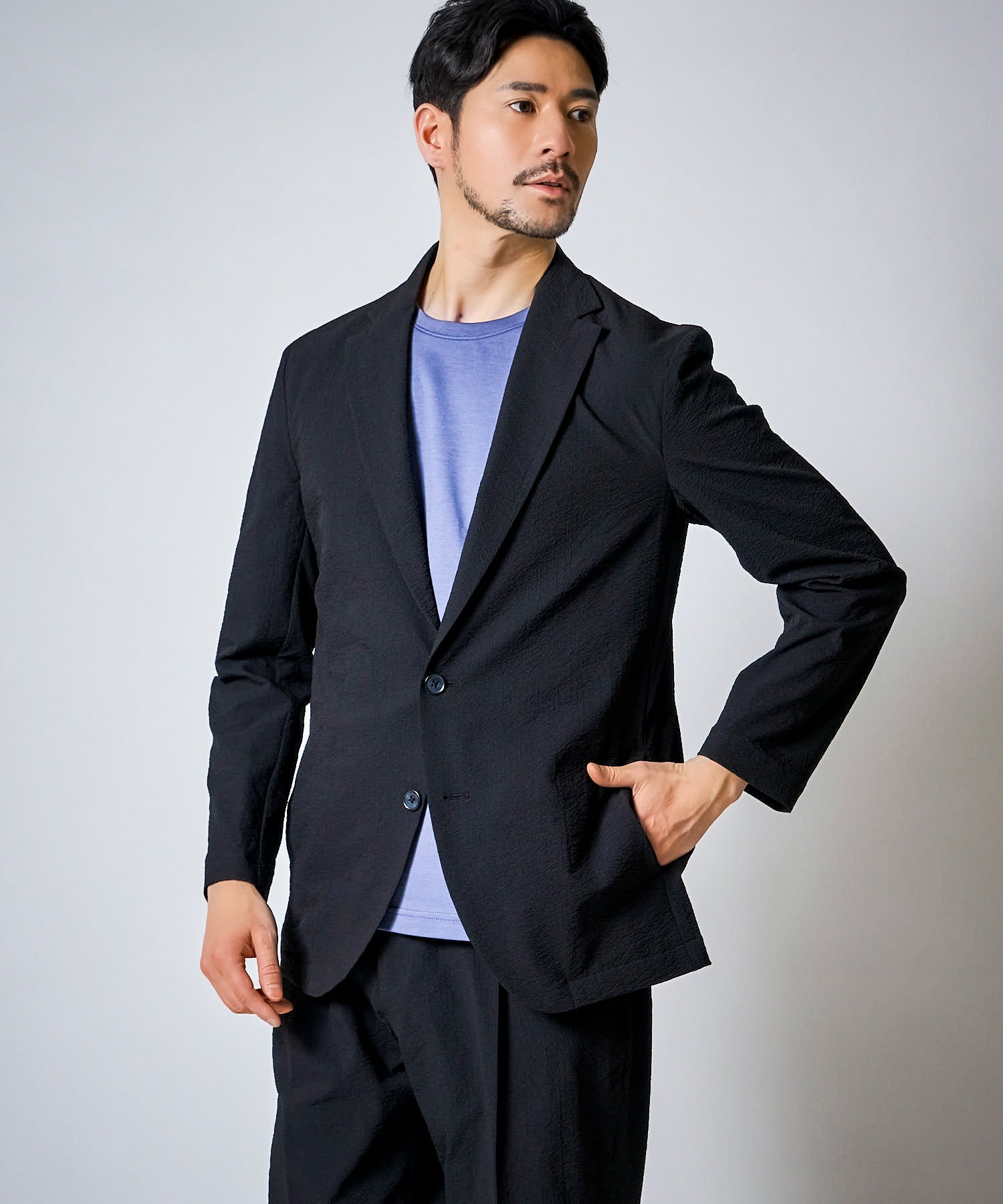 ブラック　model：177cm　着用サイズ：L