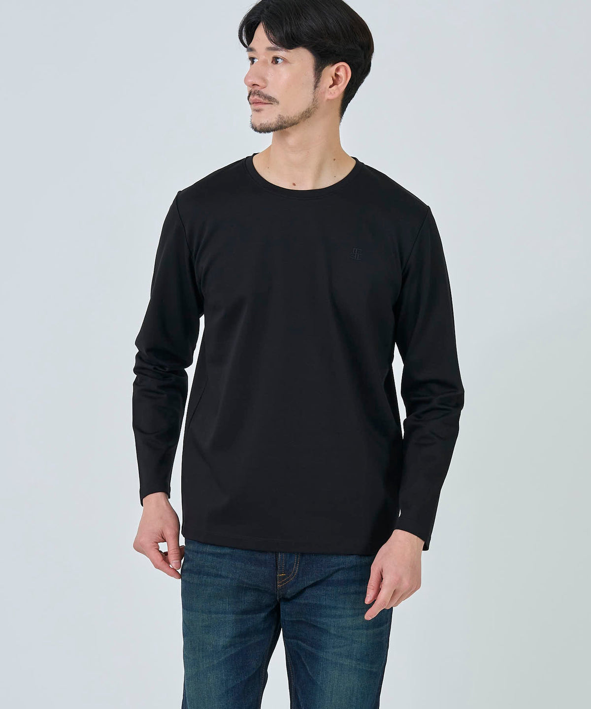 TETE HOMME｜テットオム モクロディクルーネックロンT メンズ 