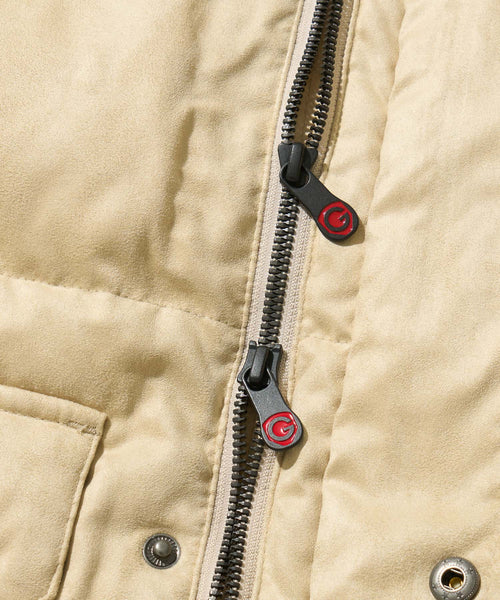 【決算セール】【G-STAGE】エコスエードフードダウンコート