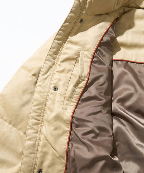 【決算セール】【G-STAGE】エコスエードフードダウンコート