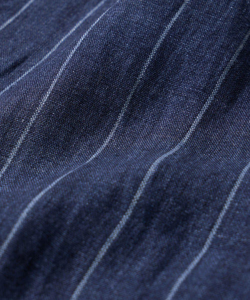 【決算セール】【G-STAGE】ALFA-FI 麻ストライプ柄パンツ