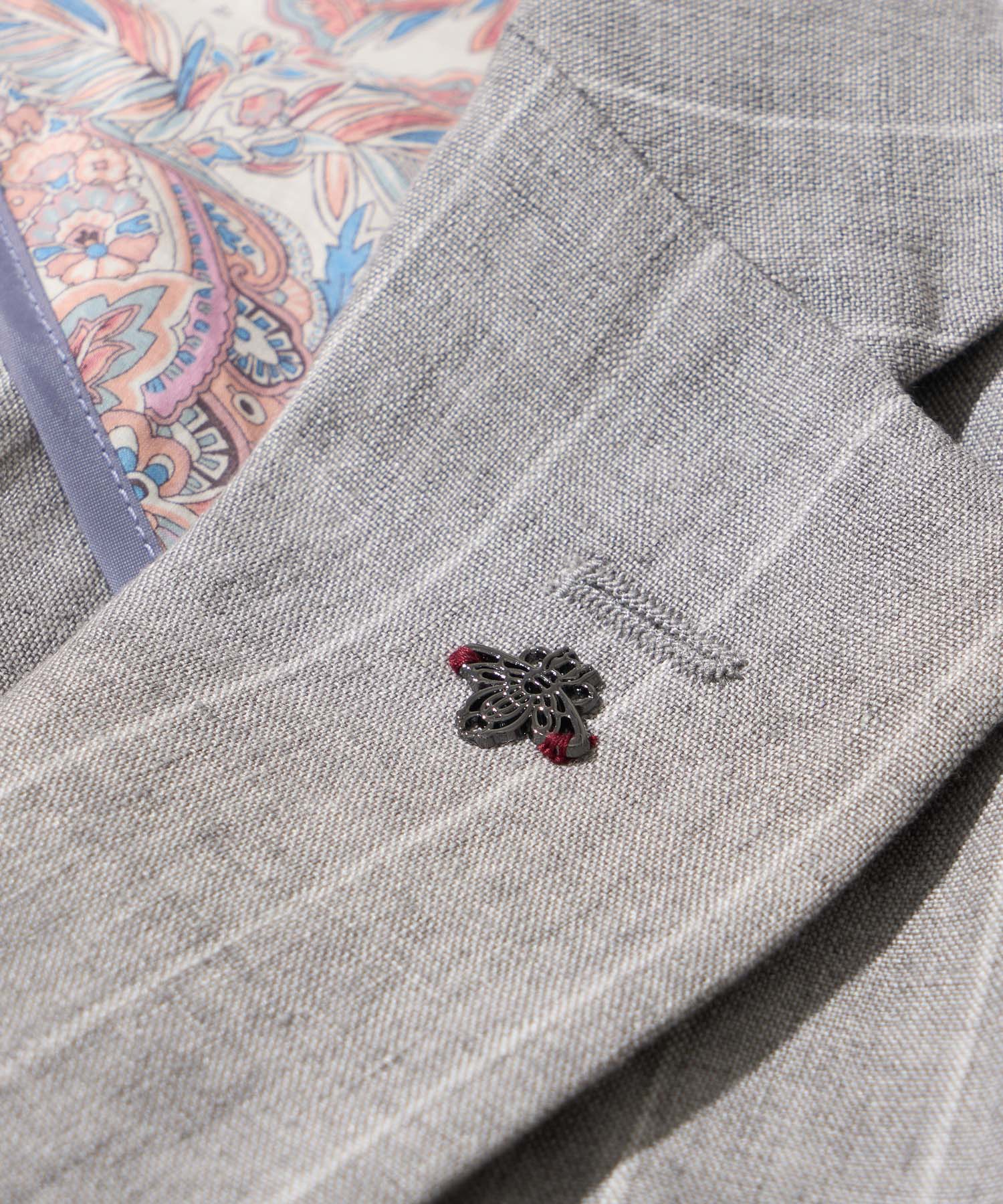 【決算セール】【G-STAGE】ALFA-FI 麻ストライプ柄ジャケット