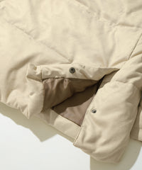 【決算セール】【G-STAGE】エコスエードフードダウンコート