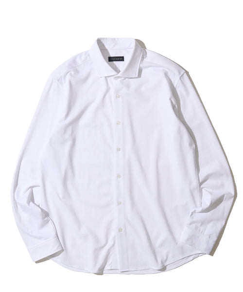 シルク混ストレッチシャツ