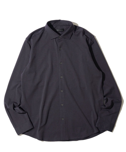 シルク混ストレッチシャツ